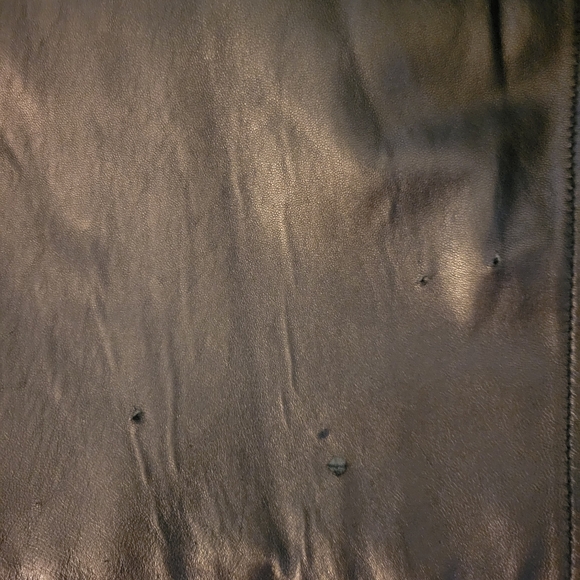 REVERSABLE KENNETH COLE NEW YORK LEATHER/LEOPARD JACKET - Picture 11 of 11